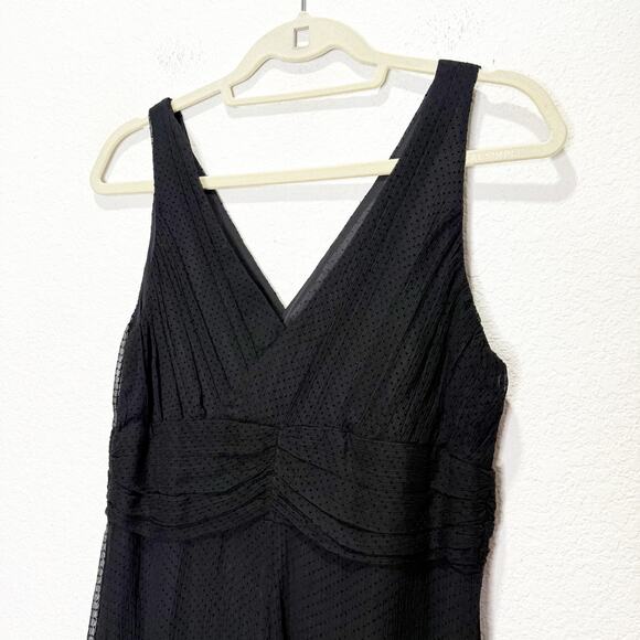 NWOT The J. Peterman Co. Vintage 90s Silk Dot Dress Whimsigoth Midi Deadstock - Picture 7 of 9